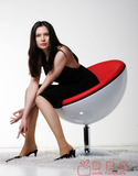 欧式大师设计 布/PU面半月椅 转椅 简约 时尚休闲椅 洽谈椅会客椅