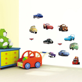 汽车总动员卡通墙贴儿童房男孩卧室幼儿园布置装饰创意可移除贴画