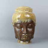 泰国外贸陶瓷器原创意家居释迦摩尼佛像泰国佛头工艺品装饰品摆件
