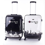 外贸铝框箱韩国时尚潮女万向轮拉杆箱旅行箱20寸24寸登机行李箱包