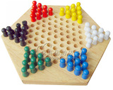 巧之木正品 儿童益智木制玩具 木质六角跳棋中国跳棋成人桌面游戏