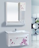 新款PVC浴室柜 一体陶瓷盆浴室柜 洗濑柜 洗脸盆 卫生间柜 80cm