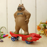 儿童玩具地摊货批发 热卖创意小熊回力滑板车义乌地摊玩具批发