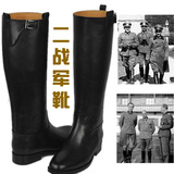 15新款促销德国德军二战军靴皮靴马靴战靴大码高筒情侣真皮男靴子
