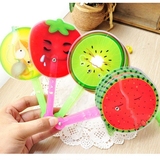 可爱卡通水果迷你扇子折扇 夏季便携塑料折叠扇子