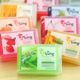 韩国香皂正品 进口韩城精油透明皂水晶款手工美容清洁皂水果护肤