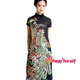 刘亦菲同款 新款夏装2012绝美蕾丝刺绣修身连衣裙女装 明星旗袍款