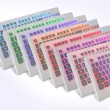 V-OX神光M8超薄七彩背光有线巧克力USB夜光键盘专业电竞游戏 包邮
