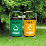 厂家直销环保型垃圾桶，园林式户外垃圾桶，分类垃圾桶，环卫双桶
