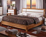 现代简约板式烤漆1.8米双人床高箱床储物床排骨架床新店特价促销