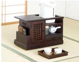 客厅仿古小茶柜 简约现代实木质茶水台 简易欧式茶具茶杯柜特价
