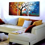 发财树无框画客厅现代卧室餐厅装饰画抽象简欧沙发背景墙壁画挂画