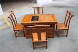 红木家具实木非洲花梨木小玲珑茶台功夫茶桌椅组合小茶几卷书茶台
