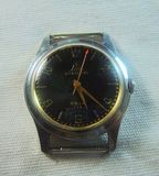 老上海581黑色布纹盘古董手表      ;此表以出售