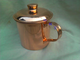 加厚型纯紫铜水杯专用茶杯杯子缸子铜餐具铜制品白癜风补铜铜火锅