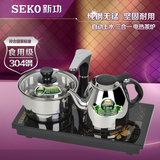 Seko/新功 F16自动抽水电热烧水壶电茶炉304不锈钢泡茶壶功夫双炉