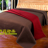 高端精品高密60支斜纹纯棉水洗多功能绗缝被 床盖 加厚床单