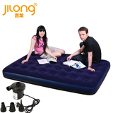 吉龙JILONG 充气床垫 单人双人加大户外气垫床蜂窝加厚植绒充气床