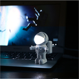 创意宇航员USB灯LED笔记本超萌随意弯小夜灯太空人书灯开关键盘灯