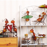 创意铁皮玩具蚂蚁家居装饰 桌面小摆件室内客厅铁艺新房摆设礼品