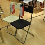 IKEA代购冈德尔宜家椅子折叠椅靠背椅子办公电脑椅餐椅便携黑白色