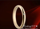 专柜代购 卡地亚Cartier 经典款婚戒 18K玫瑰金镶钻戒指 B4088200