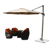 新款粗藤鸟巢组合含伞 户外藤编阳台咖啡厅桌椅家具送坐垫靠垫