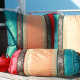 特价装饰东南亚风格抱枕沙发靠垫套靠枕套布艺 泰式床上方枕头套