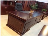 上海办公家具高档总栽桌老板桌木皮油漆台大班台板式大班台经理桌