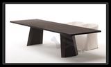黑橡木色餐桌简约现代餐桌定制会议桌办公桌书桌定制意大利设计