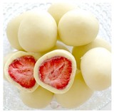 预定 日本代购北海道特产六花亭草莓夹心白巧克力球桶装100g
