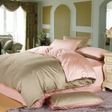 正品 北欧简约纯色素色双面天丝四件套床上用品床单床笠 可定做