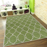 时尚欧式绿色地毯客厅茶几沙发地毯卧室床边手工腈纶地毯满铺定制