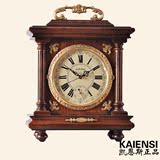 超静音欧式座钟复古中式实木质时钟客厅台钟卧室床头装饰石英钟表