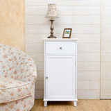 白色法式床头柜浴室收纳柜子木制小桌电话机桌田园杂物柜立柜特价