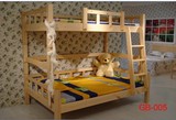 深圳100%全实木松木家具定制订做双层成人儿童带楼滑梯组合子母床