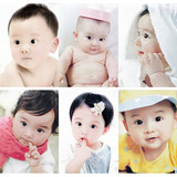 6张高清男女宝宝海报胎教墙贴早教画报婴儿图片孕妇必备25款任选