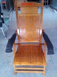 柯阳正品加宽楠竹椅 睡椅休闲折叠椅阳台午睡靠背椅可调节竹躺椅