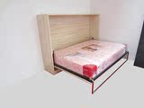 逸舒1.2米侧翻单人床墨菲隐形床壁柜折叠床书房办公午休床