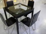 时尚小方桌洽谈桌小户型餐桌H8加厚钢化玻璃双层正方形客厅桌椅