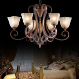欧式 美式吊灯 铁艺仿古树脂 客厅 卧室 乡村古典 欧北美宜家灯具