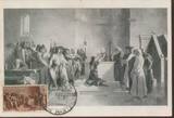 意大利1946年卡西里奥绘画篷蒂达宣誓邮票极限片