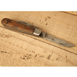 特价【西洋古董老旧货】欧洲老工具刀  实木刀柄 德国淘回 刀具
