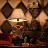 美式灯具现代个性简约欧式复古创意卧室餐厅酒吧咖啡馆麻绳台灯