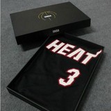 NBA正品球衣热火队3号闪电侠韦德球衣篮球服套装黑红色