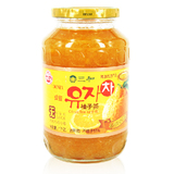 原装韩国进口 三和蜂蜜柚子茶果肉饮料1kg浓度高口味好冲饮 包邮