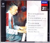 【中图音像】拉赫玛尼诺夫: 钢琴协奏曲No.1-4 2CD -现货