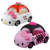 日本正品Hello Kitty凯蒂猫正版汽车摆件小汽车模型装饰品迷你型