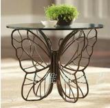 现代时尚简约钢化玻璃环保烤漆电视柜茶几组合餐桌个性桌子蝴蝶桌