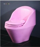 帝王个性马桶  坐便器 卫浴 彩色座厕  亚克力座便器 粉红色